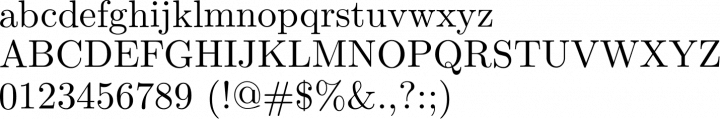 latin modern roman font for word