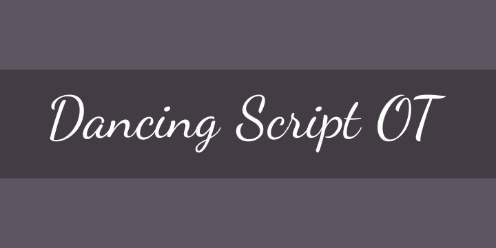 Dancing Script Ot Font Free By Impallari Type Font Squirrel