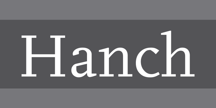 Hanch | Font Zillion