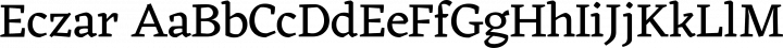 Eczar font family by Rosetta