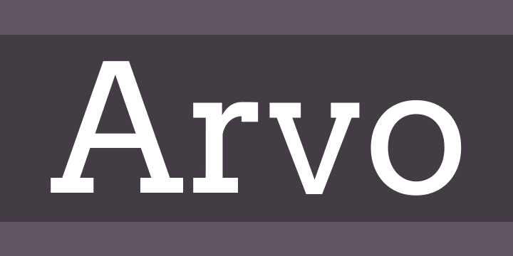 arvo font free download mac