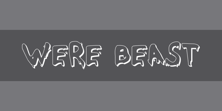 Were Beast  Font Zillion