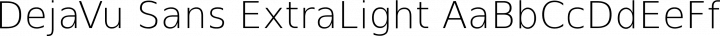 DejaVu Sans ExtraLight free font