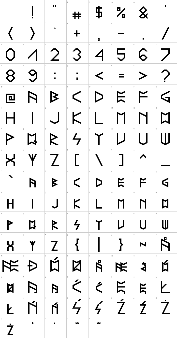 Runelike | Font Zillion