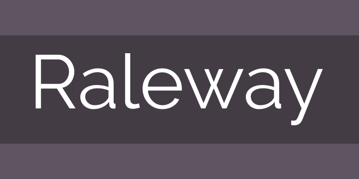 Raleway Font  Free by The League of Moveable Type Font  