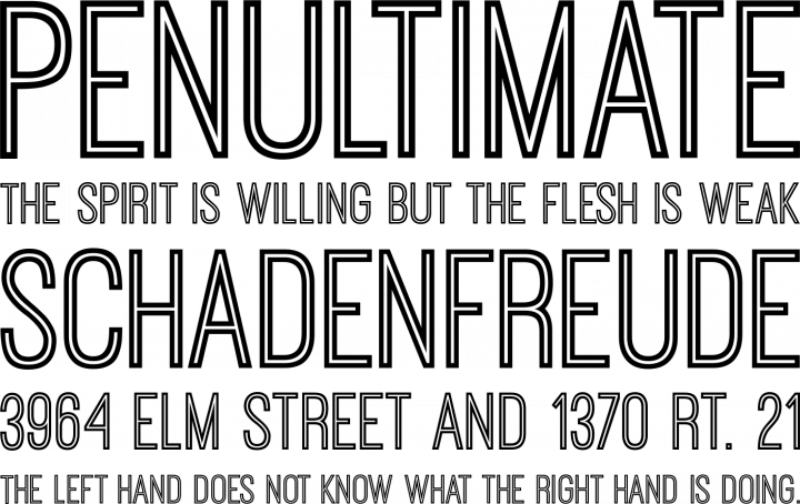 Ostrich Sans Inline Font Free by Tyler Finck » Font Squirrel