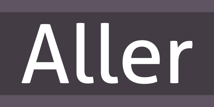 Download Font Squirrel Aller Font Free By Dalton Maag Ltd