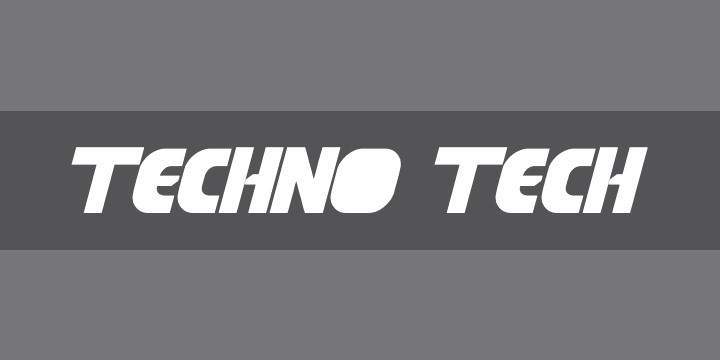 techno tech | Font Zillion