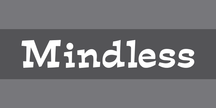 mindless-font-zillion