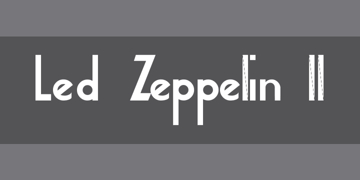 Led Zeppelin II | Font Zillion