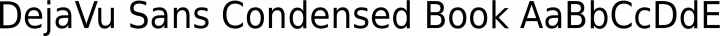 DejaVu Sans Condensed Book free font